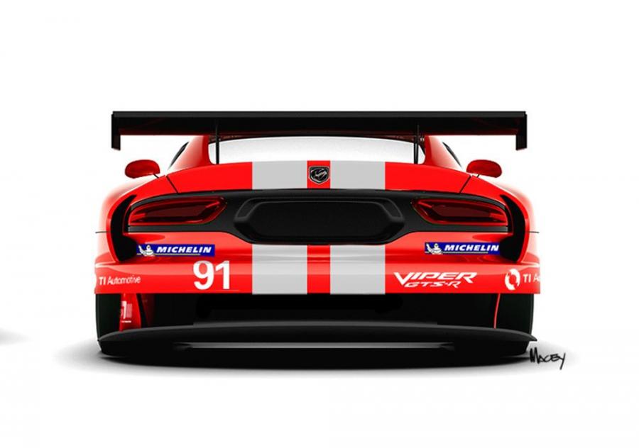 Dodge Viper GTS-R Red and White 2014 года  (фото 3 из 8)